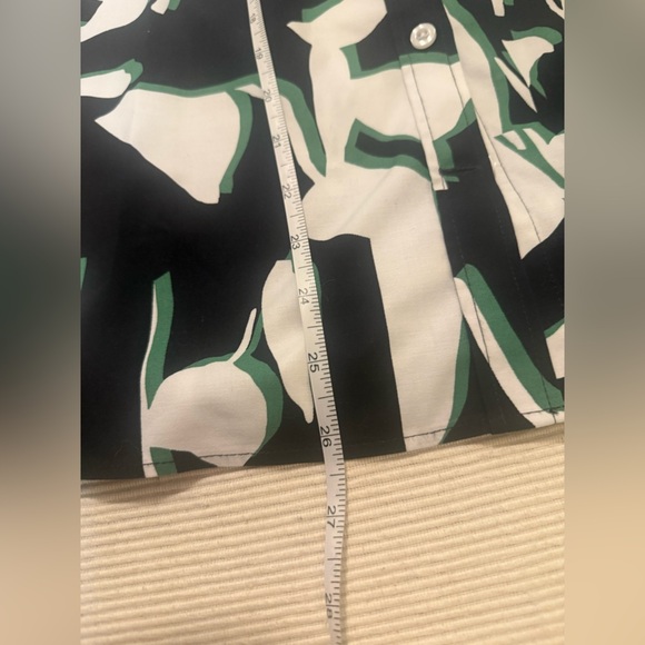 Chico's Black And White Button Down Shirt 2 - Picture 9 of 11